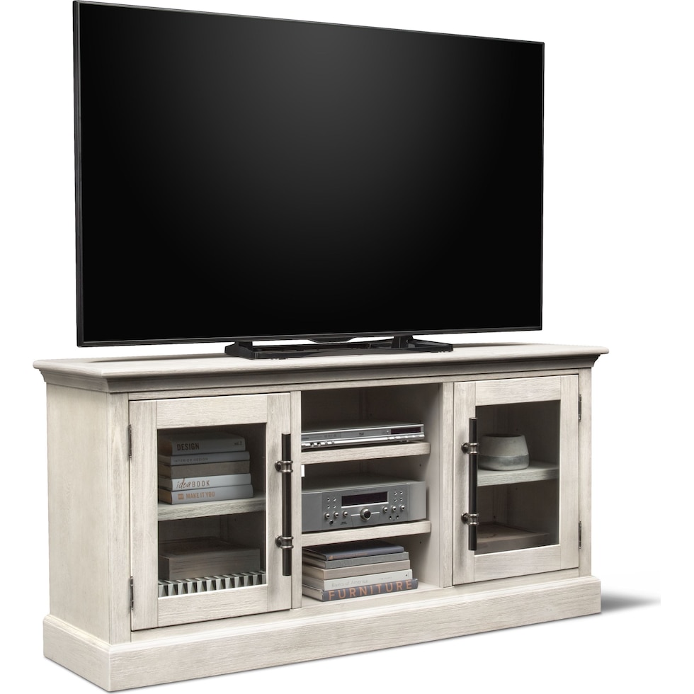 telluride white tv stand   