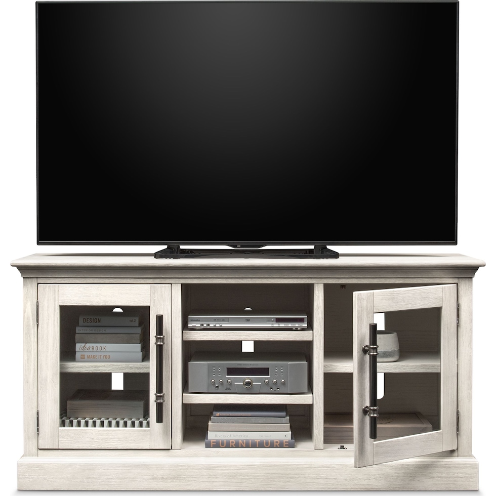 telluride white tv stand   