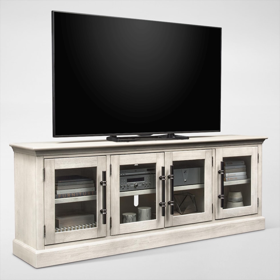 telluride white tv stand   