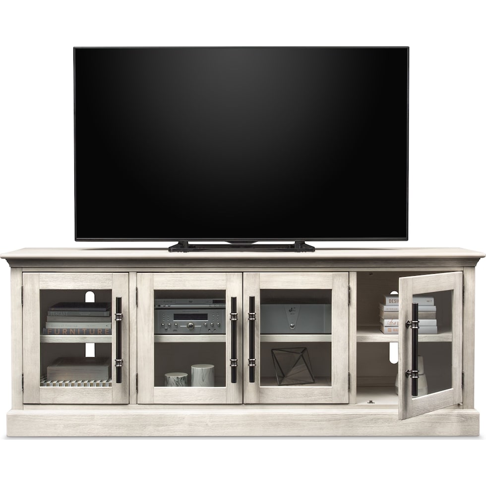 telluride white tv stand   