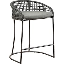 tempany gray counter height stool   