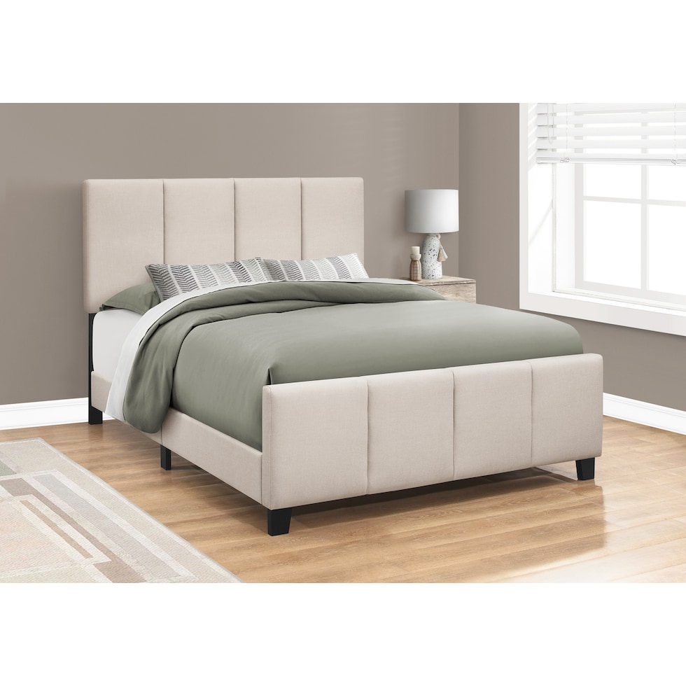 tennie neutral queen bed   