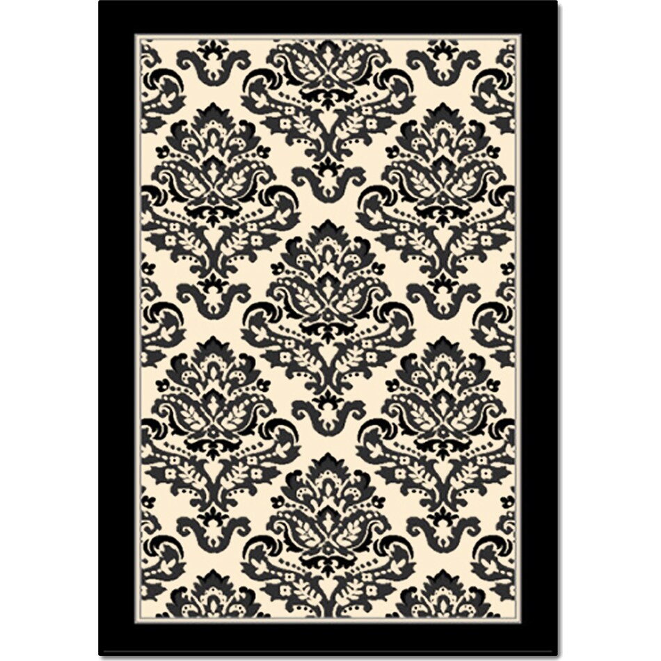 terra clementine black and white area rug ' x '   