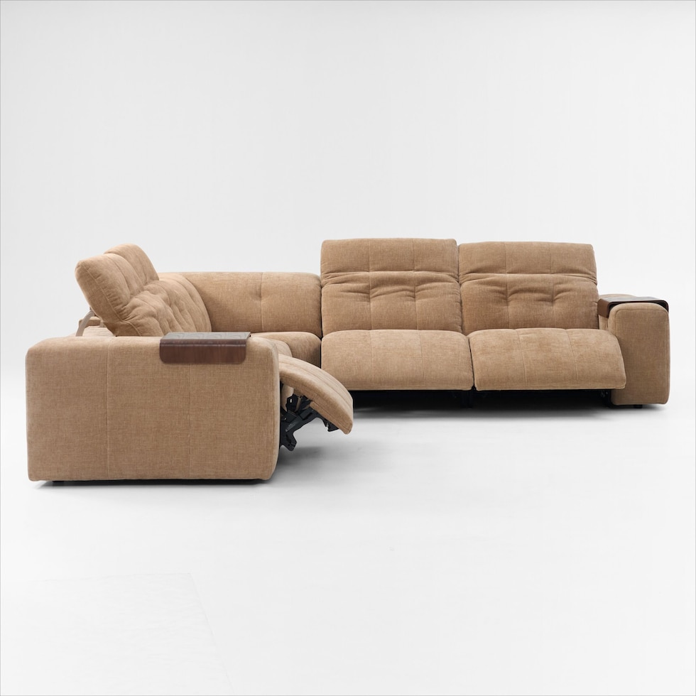 terrace dark brown sectional   