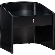 terran black nightstand   