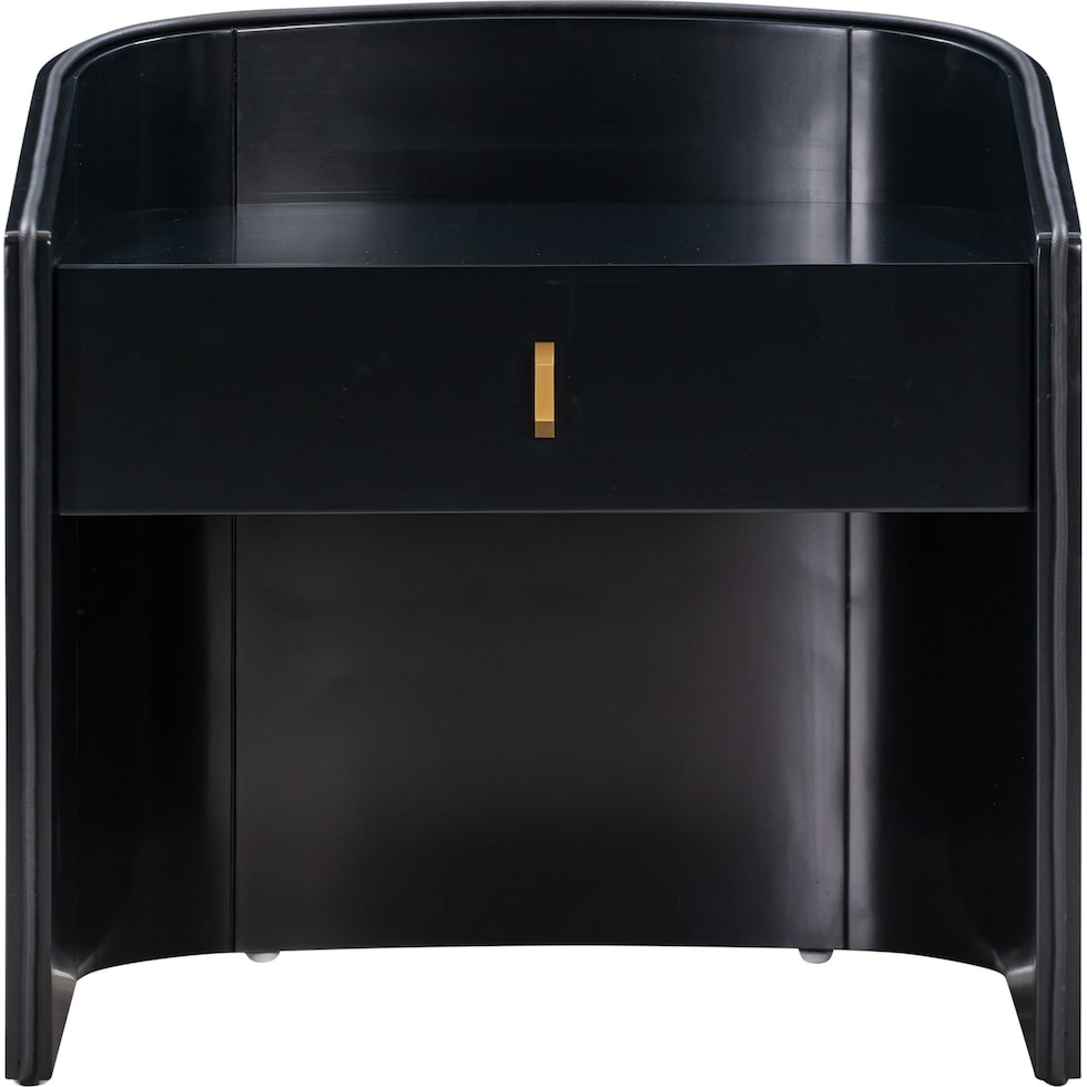 terran black nightstand   