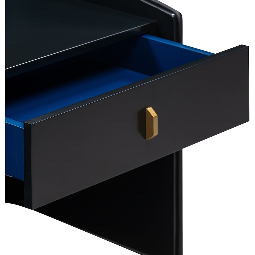 terran black nightstand   