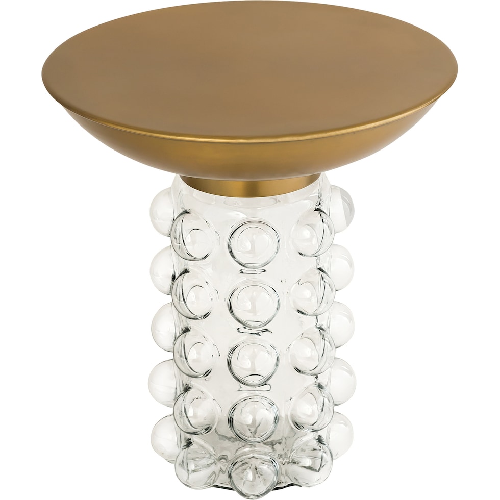 terri gold accent table   