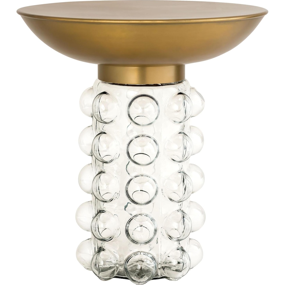 terri gold accent table   