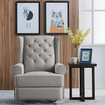 terry gray swivel glider   