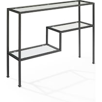 tesly black console table   
