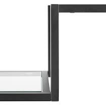 tesly black console table   
