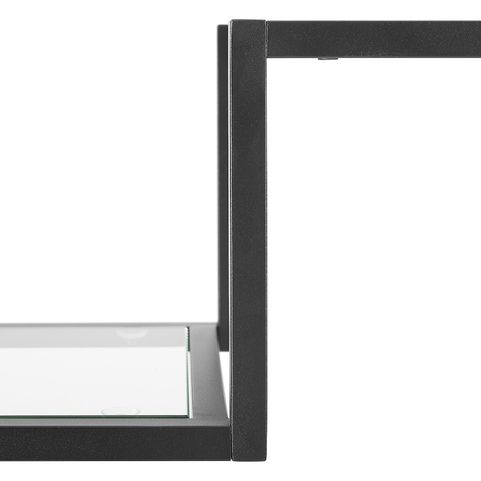 tesly black console table   