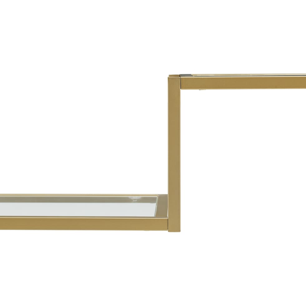 tesly gold console table   