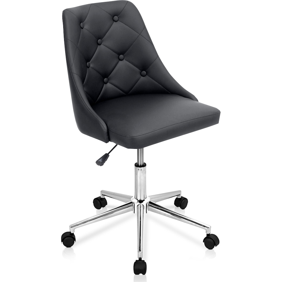 tess black office chair   