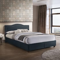tessa gray queen storage bed   