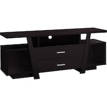 tesse dark brown tv stand   
