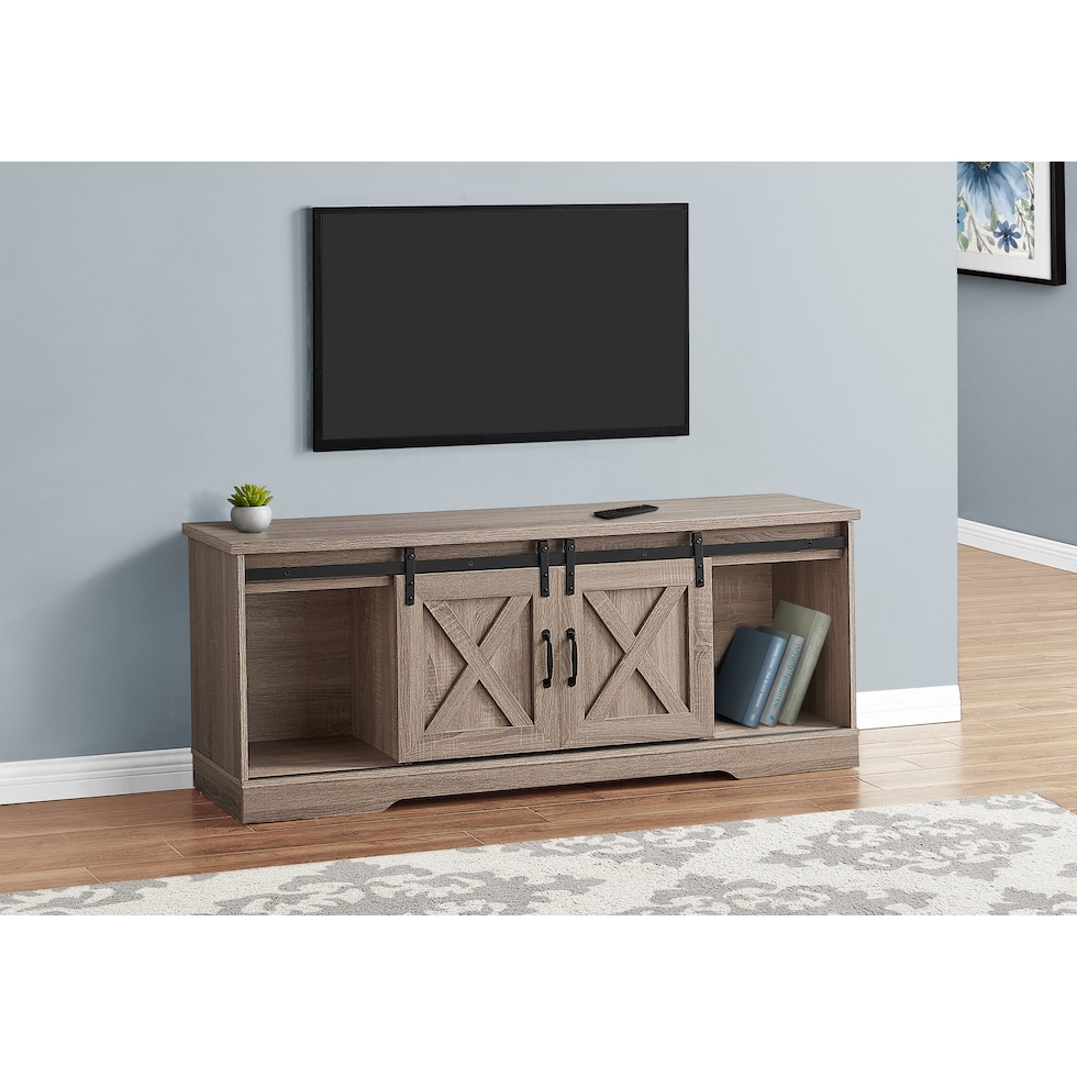 tesse light brown tv stand   
