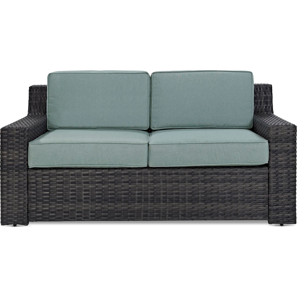 tethys mist outdoor loveseat   