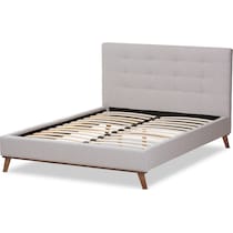 teyah gray queen bed   