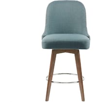 thaddeus blue counter height stool   