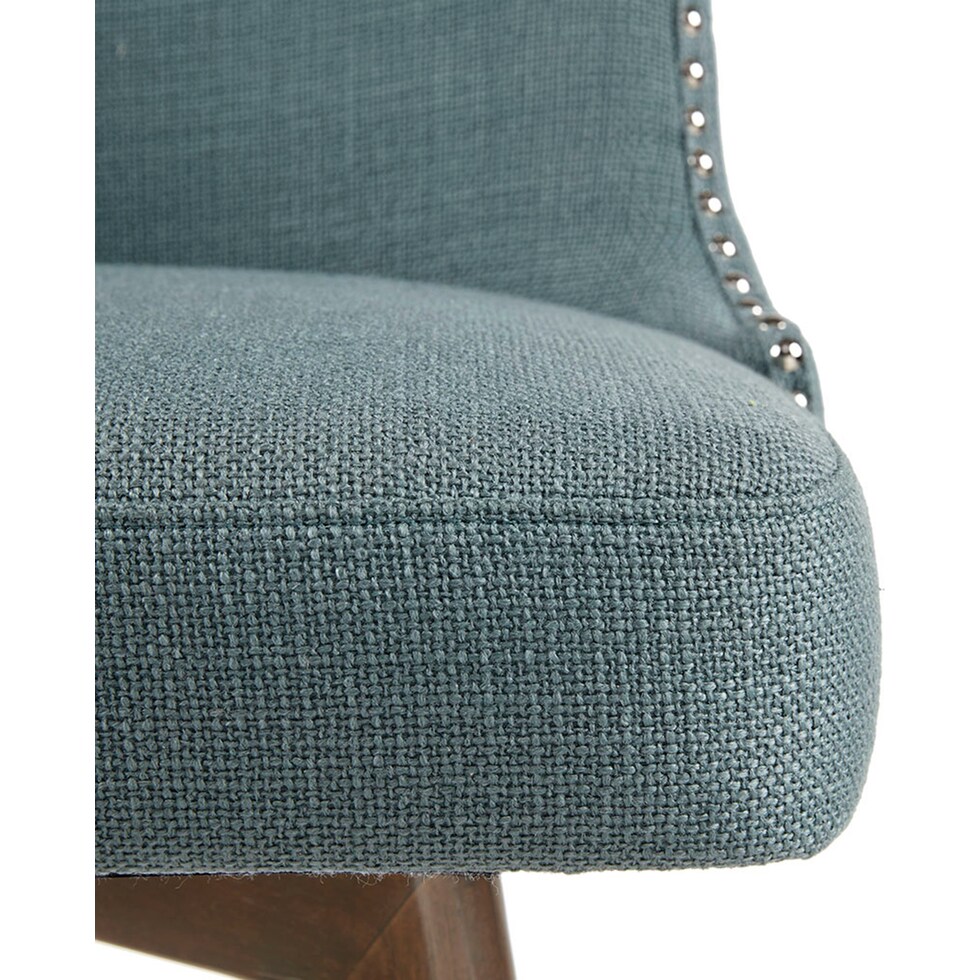 thaddeus blue counter height stool   