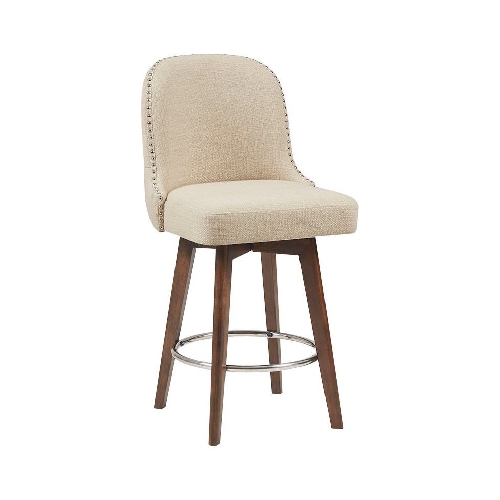 thaddeus neutral counter height stool   