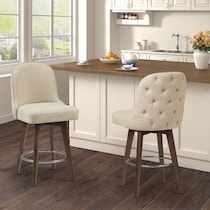 thaddeus neutral counter height stool   