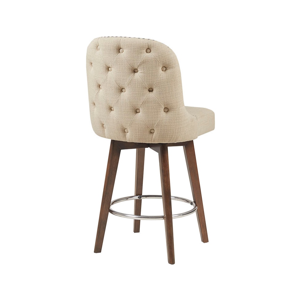 thaddeus neutral counter height stool   