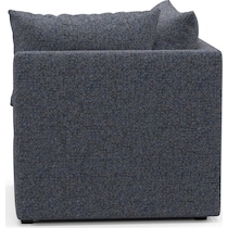 the pitt blue corner chair   