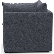 the pitt blue corner chair   