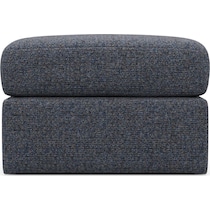 the pitt blue ottoman   