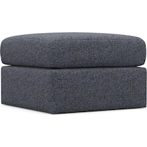 the pitt blue ottoman   