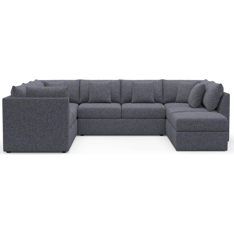 the pitt blue sectional   