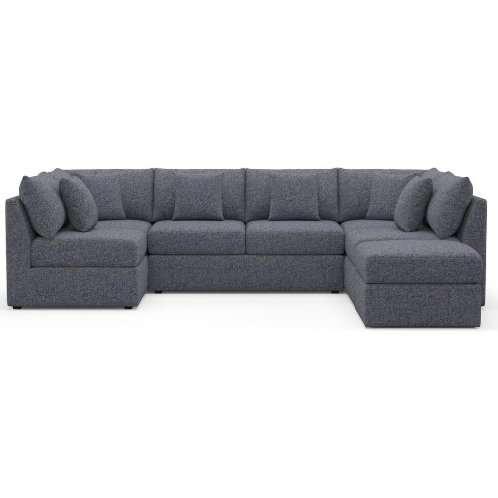 the pitt blue sectional   