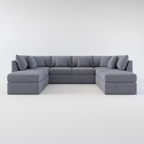 the pitt blue sectional   