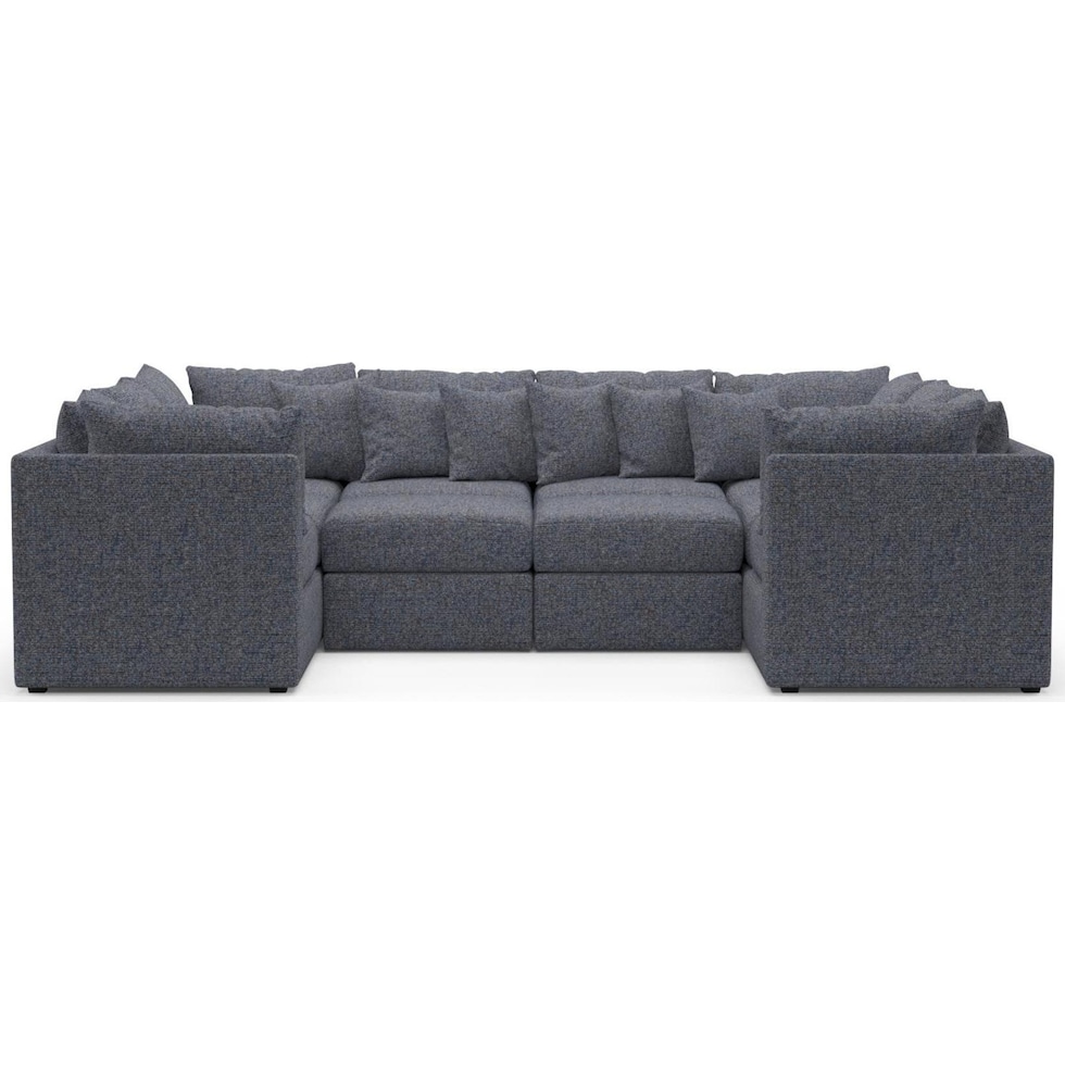 the pitt blue sectional   
