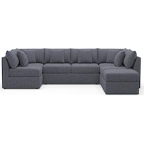 the pitt blue sectional   