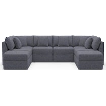 the pitt blue sectional   