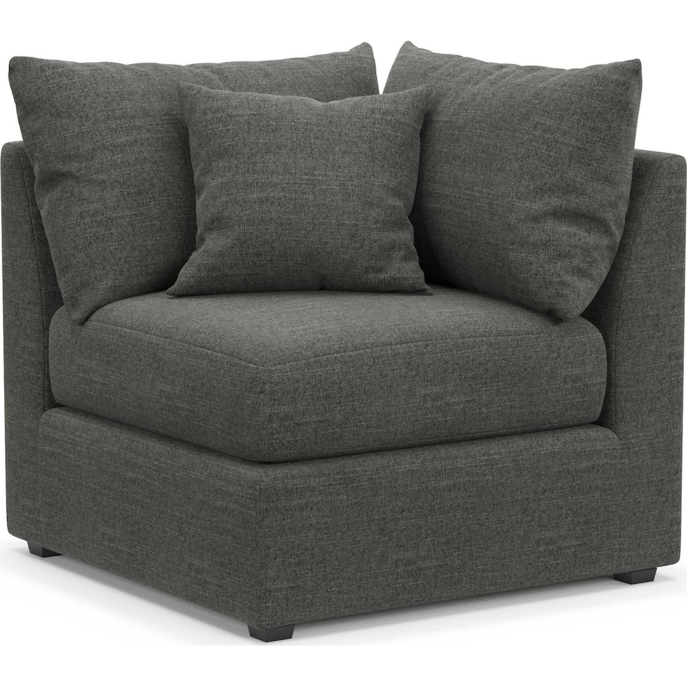 the pitt gray corner chair   