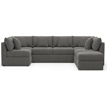 the pitt gray sectional   