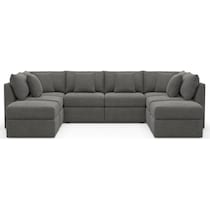 the pitt gray sectional   