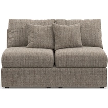 the pitt mason flint armless loveseat   