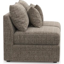 the pitt mason flint armless loveseat   
