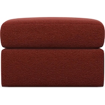 the pitt red ottoman   
