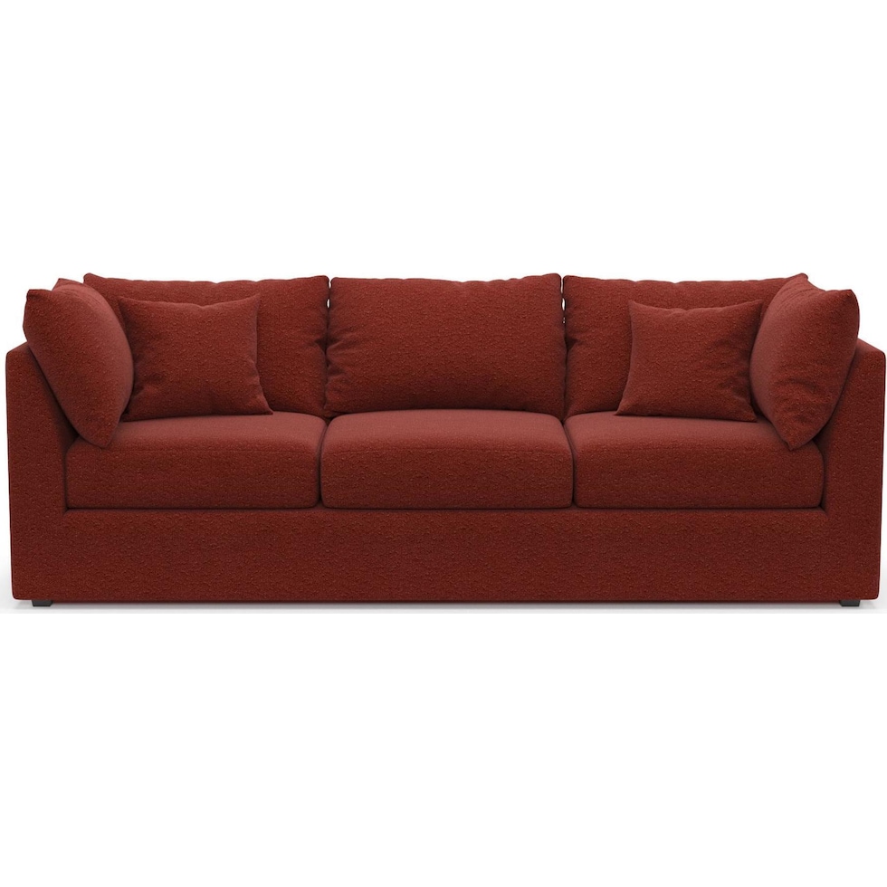 the pitt red sofa   