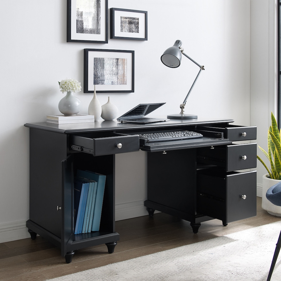 theo black desk   