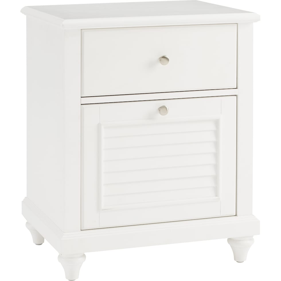 theo white file cabinet   