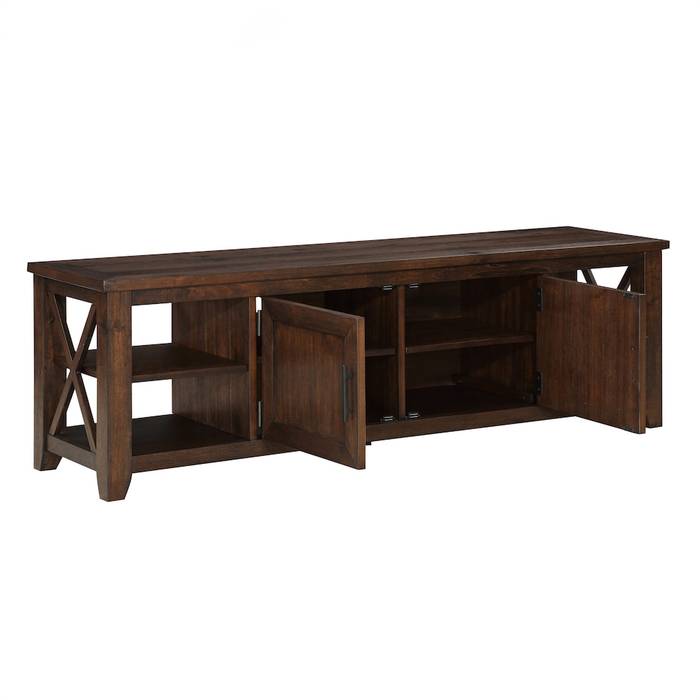 theodora dark brown tv stand   