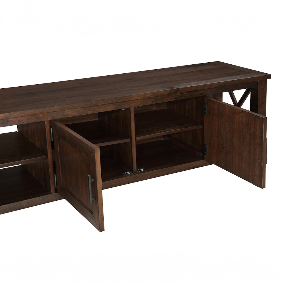 theodora dark brown tv stand   